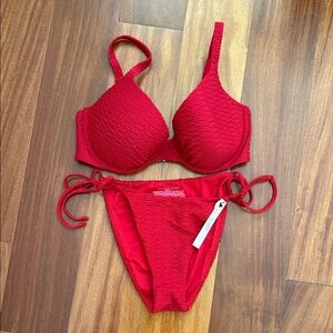 Victoria’s Secret Red Bikini Set 32DD/SM